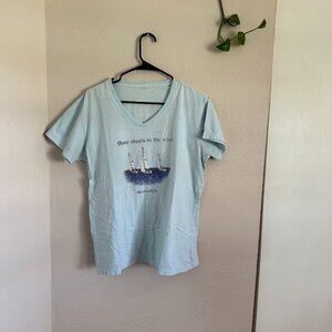 dunwork/n blue tshirt